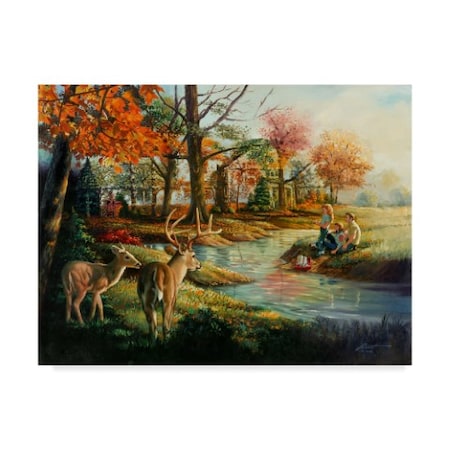 Trademark Fine Art D. Rusty Rust 'Dream Home Deer' Canvas Art, 18x24 ...