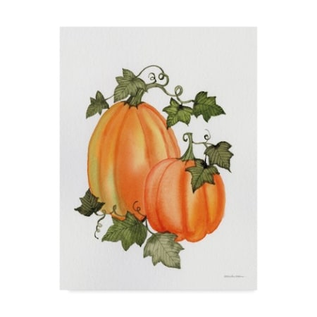 Trademark Fine Art Kathleen Parr Mckenna 'Pumpkin And Vines I' Canvas ...