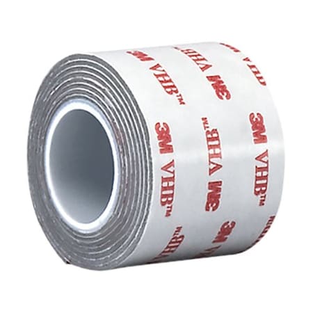 3M 45 mil Acrylic Foam Tape Grey, 2in x 18yd RP+110GF