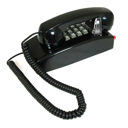 Cortelco 255400AHCNDL Wall Phone w/Metal Cradle 2554-AHCNDL-BK