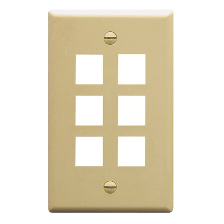 Icc IC107DF8SS 8 PORT FACEPLATE STAINLESS FACE-8-SS