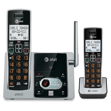 Att 2 Handset Corded Cordless Answering Sys CL84215