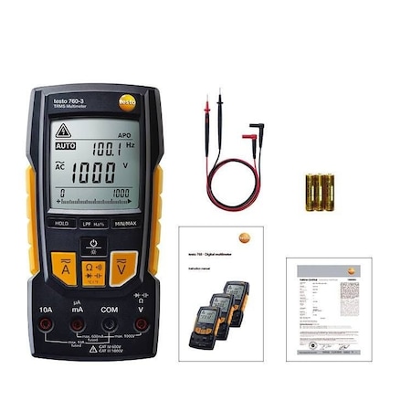 Testo Testo 760-3, Digital multimeter with type K, TRMS, and 1,000 V ...