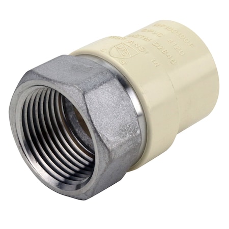 Apollo 1/2 in. x 1/2 in. CPVC CTS Slip Stainless Steel FPT Adapter ...