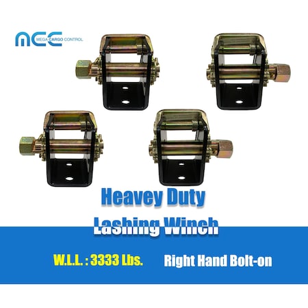 Strap Winch 4-Piece Tow Dolly Winch Strap Kit – 2 Left 2 Right Ratchet Tie -Downs For Trucks Tow Dolly Tire Straps - Foto 4