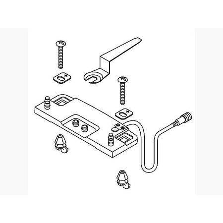 Kohler Mounting Plate Kit Exposed Wire 1362736 | Zoro