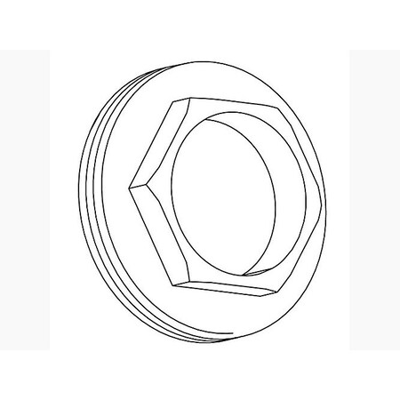 Kohler Nut, Hex, M33 X 1.5-6G 1280772 | Zoro