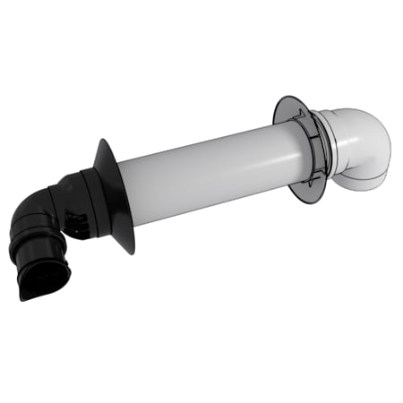 Rinnai Condensing Horizontal Vent Termination, 3x5 Concentric Diverter Kit  223186PP | Zoro