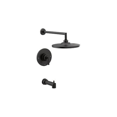 Moen Arris Badewannen-/Dusch-Armatur Posi-temp, TS22003EP – 1 Griff, Regenbrause 25 Cm, Einfach Zu Installieren