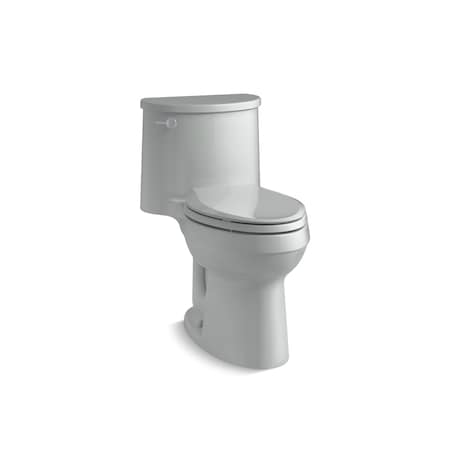 Kohler Toilet, Gravity Flush, Floor Mounted Mount, Elongated, Gray 