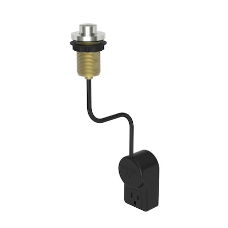 Interrupteur à poussoir (1) écrou LAITON, bornes à vis, lampe de chevet. switch