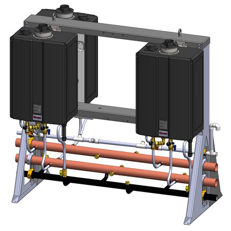 Rinnai 3-Unit Interior Free Standing Rack Ng TRS36CUIN | Zoro