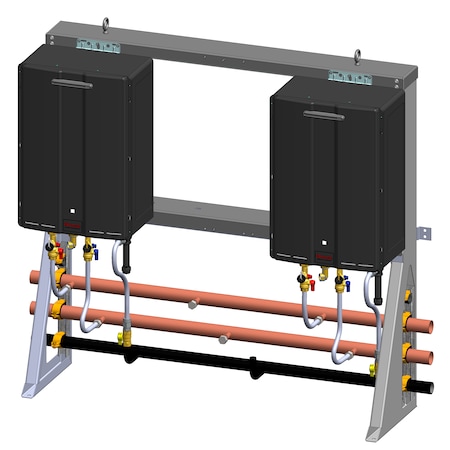 Rinnai 2-Unit Exterior Wall Standing Rack Ng TRS23ILWCUEN | Zoro