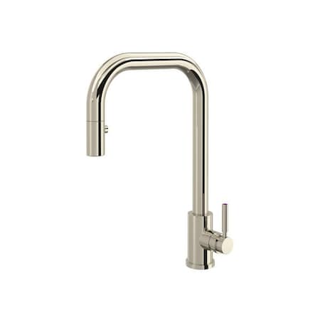 Rohl Holborn Pull-Down Kitchen Faucet With U-Spout U.4046L-PN-2 | Zoro