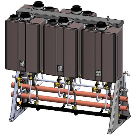 Rinnai 5-Unit Interior Free Standing Rack, Ng TRS05IN | Zoro