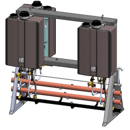 Rinnai 3-Unit Free Standing Rack, Back-To-Back, (On 6-Unit Frame ...