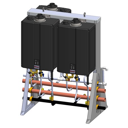 Rinnai Interior Free Standing Rack, 3 Unit Lpg TRS03CUIP | Zoro