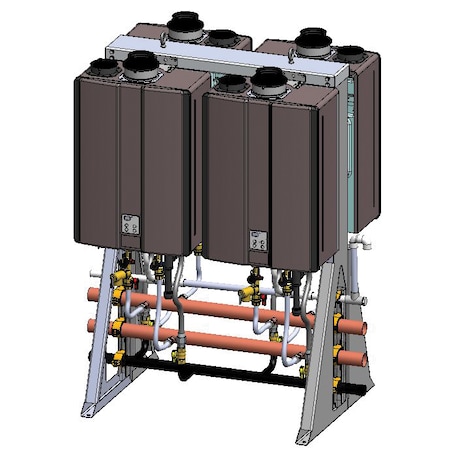 Rinnai 4-Unit Interior Free Standing Rack, Ng TRS04IN | Zoro