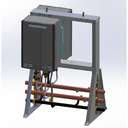 Rinnai 2-Unit Exterior Free Standing Rack, Ng, Back-To-Back TRS02EN | Zoro