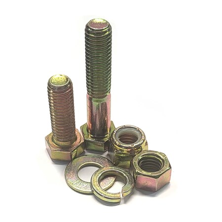 WARREN FASTENINGS 1750pc Fine Thread Grade 8 Bolt & Nut Assortment – Hex, Yellow Zinc, Inch