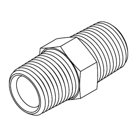 Tompkin Rods Tompkins Hydraulic Fitting, International06MBSPT-06MBSPT 3520-06-06 | Zoro