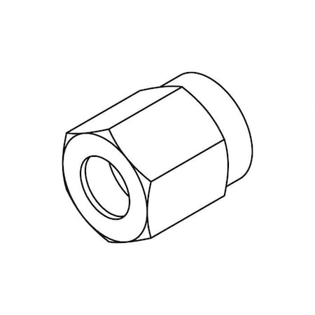 Tompkin Rods Tompkins Hydraulic Fitting-Steel03FJ NO FLARE NUT 0418-03 | Zoro