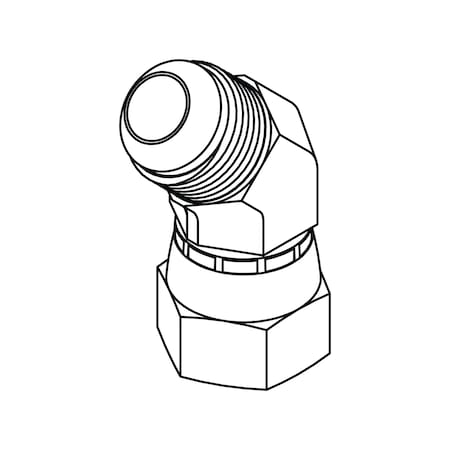 Tompkin Rods Tompkins Hydraulic Fitting, Stainless04MJ-04FJX 45-SS SS-6502-04-04-FG ...