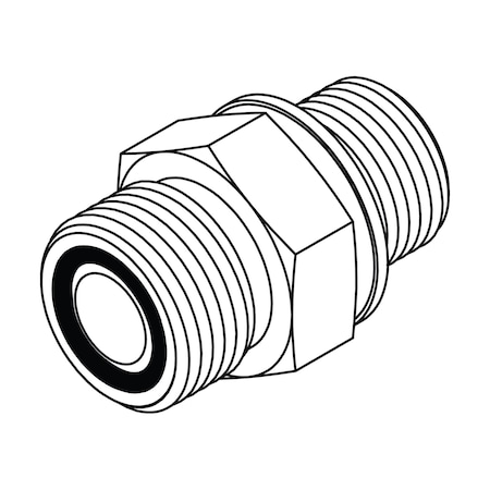 Tompkin Rods Tompkins Hydraulic Fitting, International 06MORFS-12X1.5MM FF7400-06-12 ...