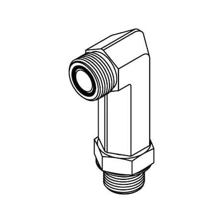 Tompkin Rods Tompkins Hydraulic Fitting-Steel20MORFS-20MOR 90 EX LONG 4.98