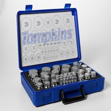 Tompkin Rods Tompkins Hydraulic Fitting-SteelHEAVY DIN CAP AND PLUG KIT CAP PLUG KIT ...