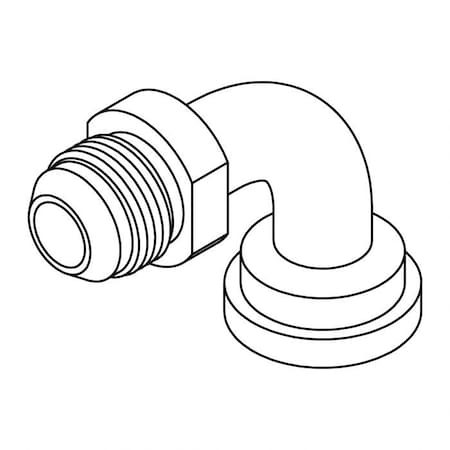 Tompkin Rods Tompkins Hydraulic Fitting-Flange12MJ-12FL C61 90 NO BRAZE 6890-12-12 ...