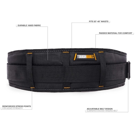Toughbuilt Belt, Non-ClipTech Belts/Suspenders, Polyester TB-43A | Zoro