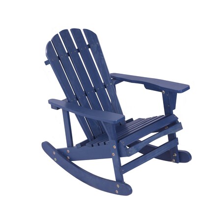 Moootto Adirondack Rocking Chair Solid Wood Outdoor Furniture for Patio ...