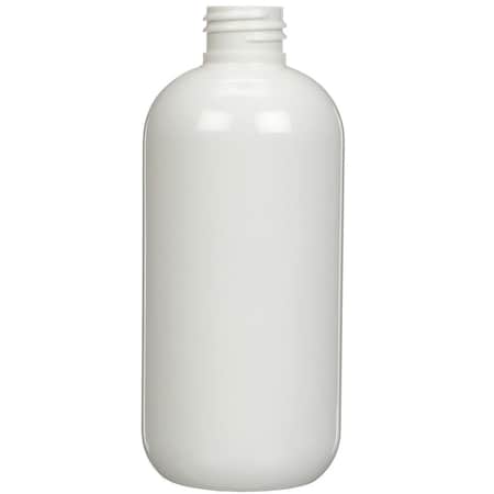 Tricorbraun 8 oz White PET Plastic Boston Round Bottle- 24-410 Neck Finish 025217
