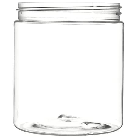 Tricorbraun 19 oz Clear PET Plastic Round Jar- 89-400 Neck Finish 028867