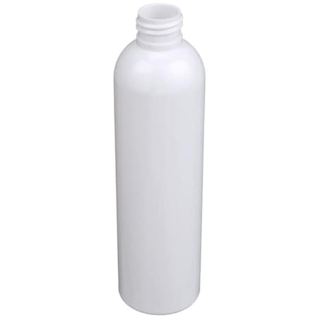 Tricorbraun 8 oz White PET Plastic Bullet Round Bottle- 24-410 Neck Finish 024663