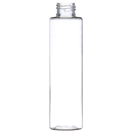 Tricorbraun 4 oz Clear PET Plastic Slim Cylinder Round Bottle- 24-410 Neck Finish 022623