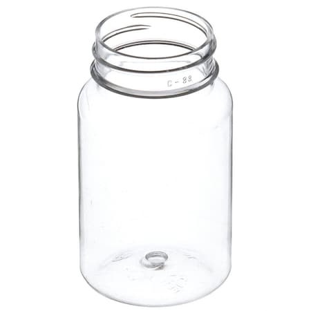 Tricorbraun 100 cc Clear PET Plastic Round Packer Bottle 38-400 Neck Finish 022083