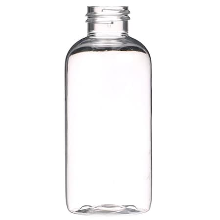 Tricorbraun 4 oz Clear PET Plastic Boston Round Bottle- 24-410 Neck Finish 055871