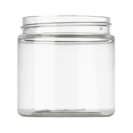 Tricorbraun 4 oz Clear PET Plastic Round Wide Mouth Jar- 58-400 Neck Finish 127326