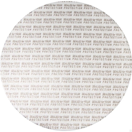 Tricorbraun 120Mm .020  White Pressure Sensitive Pre-Cut Liner Printed Black - Sfyp, Pressureseal 20 133161