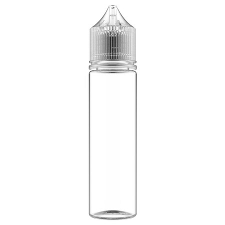 Tricorbraun 60 Ml Pet Cylinder Clear, Round, Special , Nozzle, Natural Crc/Te Cap With Breakaway Band 137657