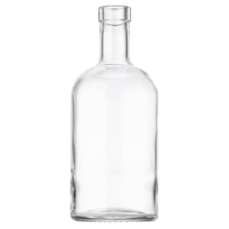 Tricorbraun 750 Ml Glass Long Neck, Round, Flint, 21.5Bar Top Finish Oregon. 12/Case 140248