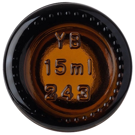 Tricorbraun 15 Ml Glass Boston Round, Round, Amber 146190