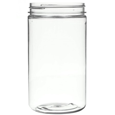Tricorbraun 32 oz Clear PET Plastic Straight Sided Jar- 89-400 Neck Finish 030358