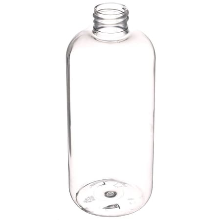 Tricorbraun 16 oz Clear PET Plastic Boston Round Bottle- 28-410 Neck Finish 028101