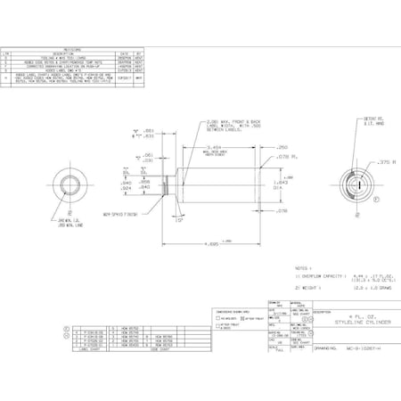 Tricorbraun 4 Oz Hdpe Cylinder White, Round 022529