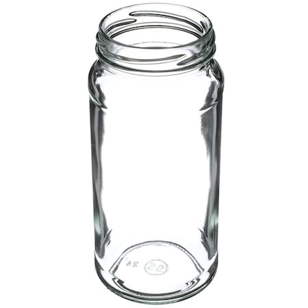 Tricorbraun 16 oz Glass Round Paragon Jar 63-2030 Lug Neck Finish, Clear 012794
