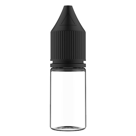 Tricorbraun 10 Ml Pet Cylinder Clear, Round, Special , Nozzle, Opaque Black Crc/Te Cap With Breakaway Band 137641