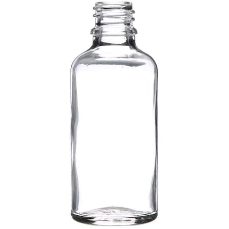 Tricorbraun 50 Ml Glass Boston Round, Round, Flint, 18Mm Spec Finish Euro Dropper Bottle 600122